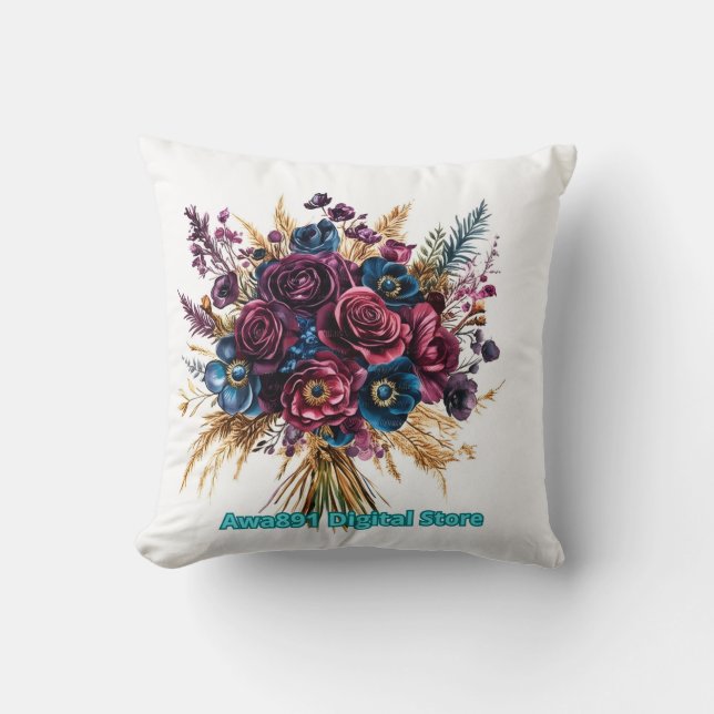 Coussin Sac d'épaule monogrammé moderne (Recto)