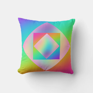 Coussin Sac fourre-tout lumineux arc-en-ciel dégradé
