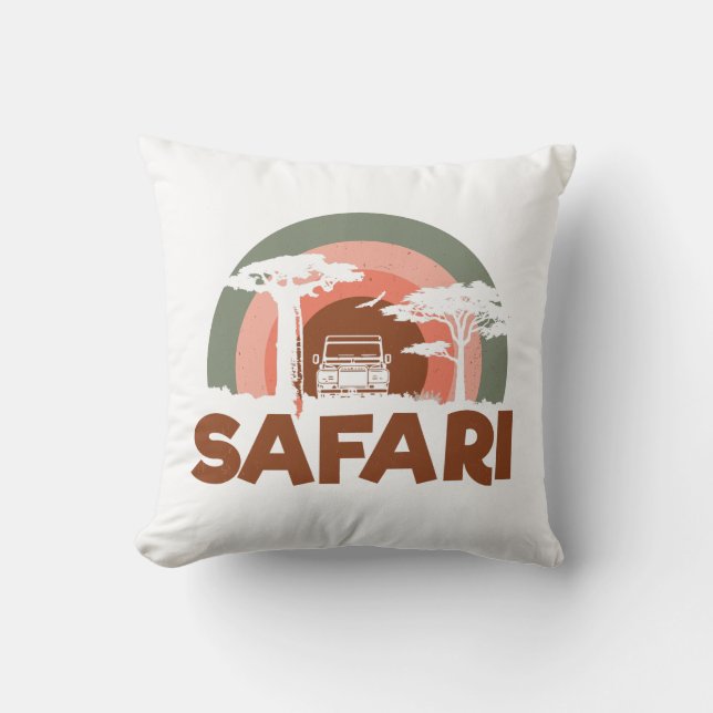 Coussin Safari Afrique Thème (Recto)