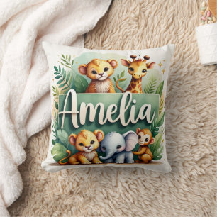 Coussin Safari Aventure Amelia Jeu d'oreiller