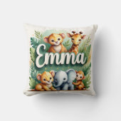 Coussin Safari Aventure Emma Jeu d'oreiller (Recto)