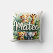 Coussin Safari Aventure Mateo Jeu d'oreiller (Recto)