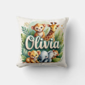 Coussin Safari aventure Olivia Jeu d'oreiller (Recto)