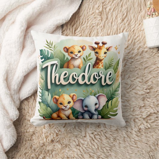 Coussin Safari Aventure Theodore Jeu d'oreiller (Couverture)