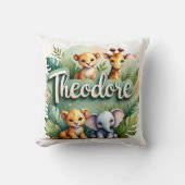Coussin Safari Aventure Theodore Jeu d'oreiller (Recto)