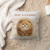 Coussin Safari Cute Zuberi The Fluffy Leopard Name Kids (Couverture)