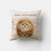 Coussin Safari Cute Zuberi The Fluffy Leopard Name Kids (Verso)