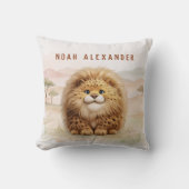 Coussin Safari Cute Zuberi The Fluffy Leopard Name Kids (Recto)