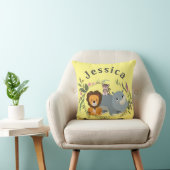 Coussin Safari Jungle Genre Neutre Jaune (Chaise)