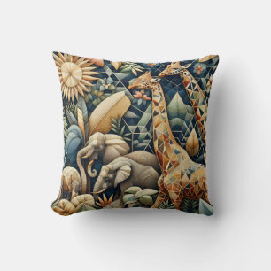 Coussin Safari Mosaic Art
