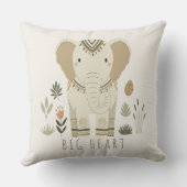 Coussin Safari Portrait Elephant Ivory ID1264 (Verso)