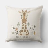 Coussin Safari Portrait Giraffe Ivory ID1264 (Recto)