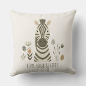 Coussin Safari Portrait Zebra Ivory ID1264 (Verso)