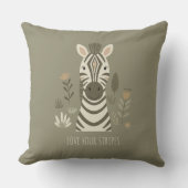 Coussin Safari Portraits Zebra ID1264 (Recto)