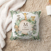 Coussin Safari sauvage mignonne Jungle Animaux Verdure rus (Couverture)