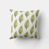 Coussin Sage Feuilles Chuchotantes (Verso)