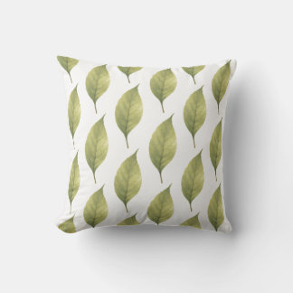 Coussin Sage Feuilles Chuchotantes