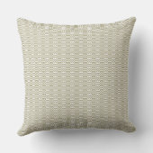 Coussin Sage Green Geometric Minimalist Throw Pillow (Verso)