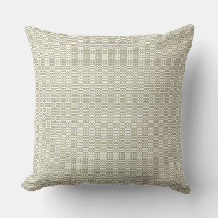 Coussin Sage Green Geometric Minimalist Throw Pillow