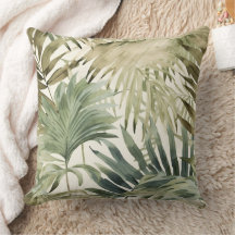 Sage Green Jungle Palme feuille