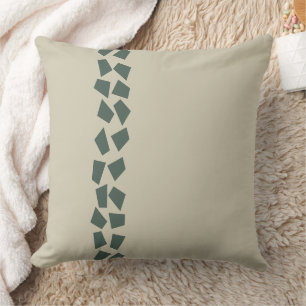 Coussin Sage Green Mosaïque géométrique minimaliste Décor