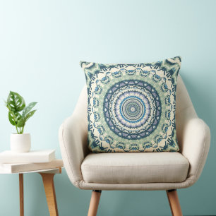 Coussin Sage Lavender Mandala