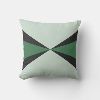 Coussin Sage Menthe Bois de forêt Vert Retro Starburst