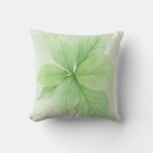 Coussin Sage Vert aquarelle Botanique Minimaliste Boho