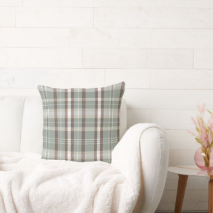 Coussin Sage vert et tons terre Conception de plan neutre