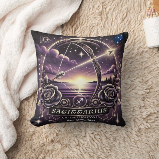 Coussin Sagittaire "Chasing Horizons" Jeu d'oreiller - Per (Couverture)