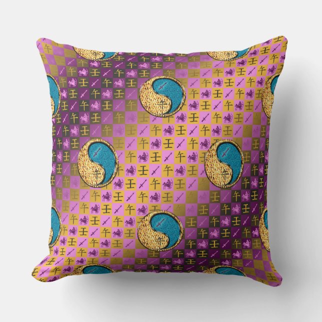 Coussin Sagittaire & Cheval d'eau (Recto)