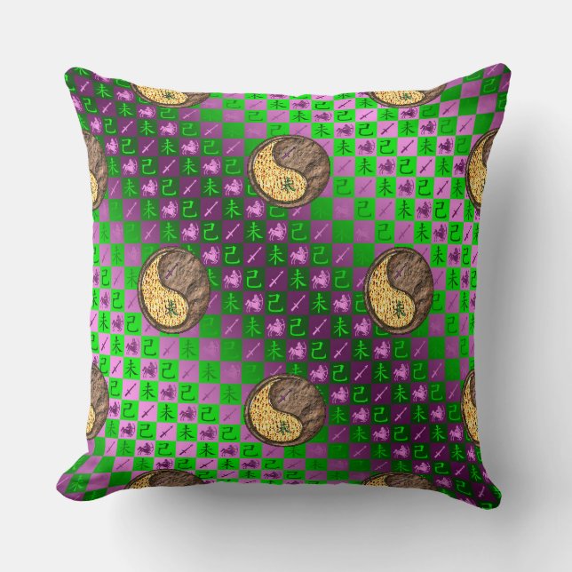 Coussin Sagittaire & Chèvre de Terre (Recto)