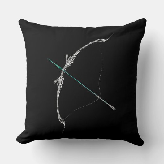 Coussin Sagittarius – Minimalist Zodiac Decorative Pillow (Recto)