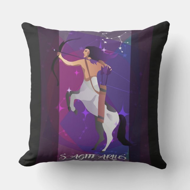 Coussin Sagittarius Signe Jeu d'oreiller (Recto)