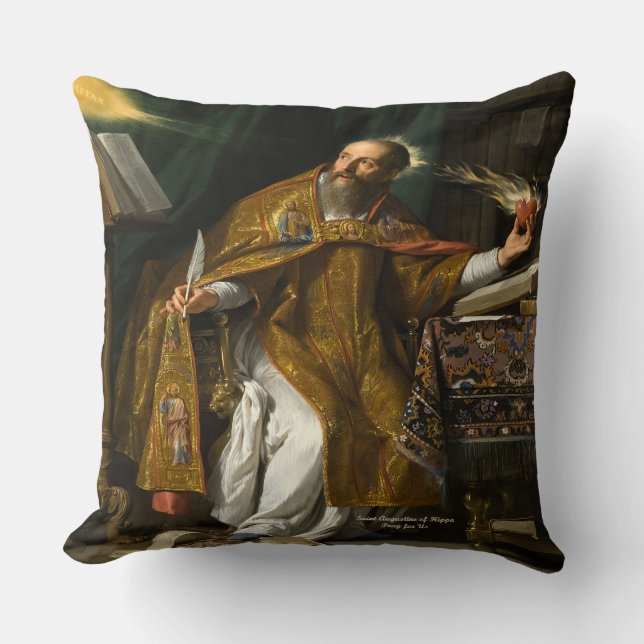 Coussin Saint Augustin d'Hippone (Recto)