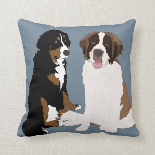 Coussin Saint Bernard et Bernese Mountain Dog