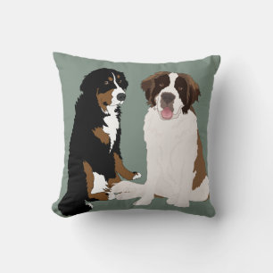 Coussin Saint Bernard et Bernese Mountain Dog