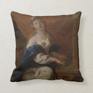 Coussin Saint Cecilia c.1700 (huile sur le papier)