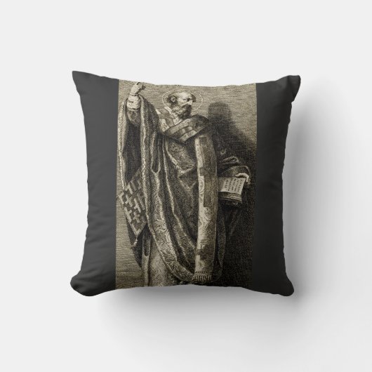 Coussin Saint Cyrille de Jérusalem Art Graphique Sacré (Recto)
