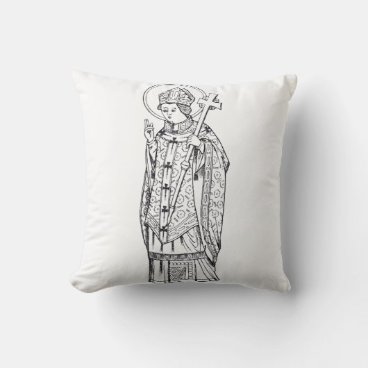 Coussin Saint Deiniol Abbé et Évêque (Recto)