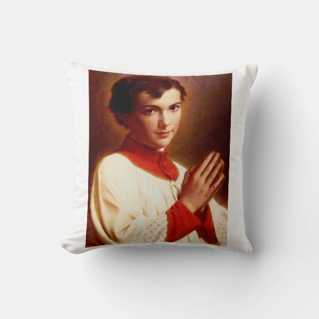 Coussin Saint Dominic Savio (Recto)