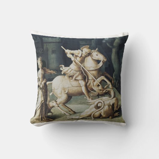 Coussin Saint Georges et le Dragon Grand Martyr (Recto)