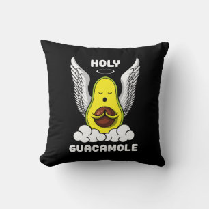 Coussin Saint Guacamole Avocado Vegan drôle de plaisanteri