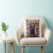 Coussin Saint Hubert de Liège avec le cerf (Chaise)