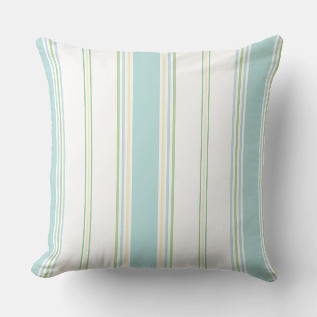 Coussin Saint Ives Stripe aquaglass (Recto)