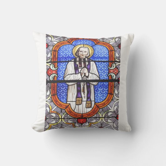 Coussin Saint Jean Vianney Guide de l'âme Premium Impressi (Recto)