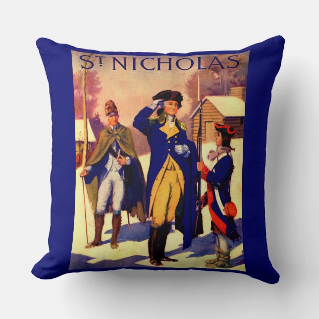 Coussin Saint-Nicolas Février 1929 George Washington Cover (Recto)