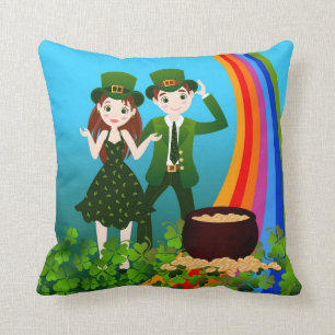 Coussin Saint Patrick Day Fête des enfants