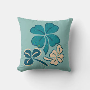 Coussin Saint Patrick`s day Clover Shamrock Dessin