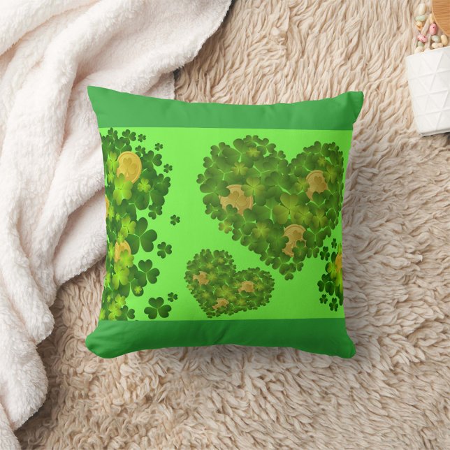 Coussin Saint Patrick's Day (Happy St. Patrick's Day Throw Pillow!)